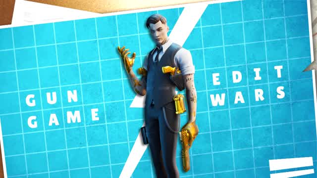 Gun Game - EDIT WARS🔫📝 — Fortnite Creative map cover art