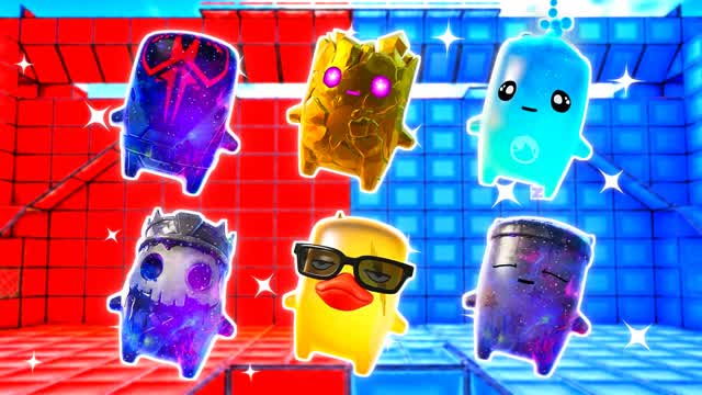RED VS BLUE KINETIC LENS 🔴🔵 — Fortnite Creative map cover art