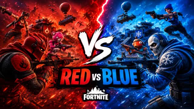 Red VS Blue: Arena 2026 — Fortnite Creative map cover art