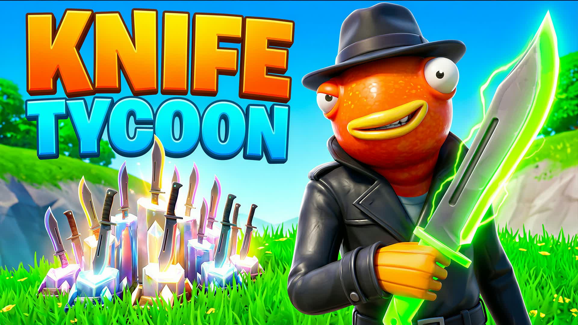 KNIFE FARM TYCOON — Fortnite Creative map