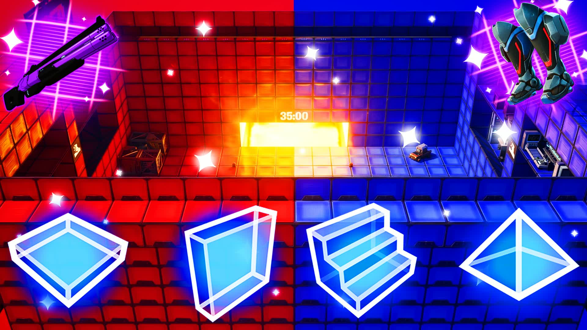 RED VS BLUE🔴SPTES🔵 — Fortnite Creative map