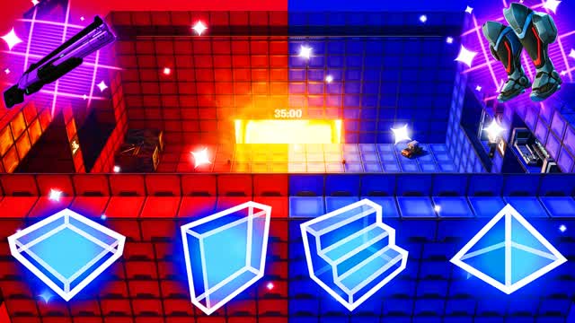 RED VS BLUE🔴SPTES🔵 — Fortnite Creative map cover art