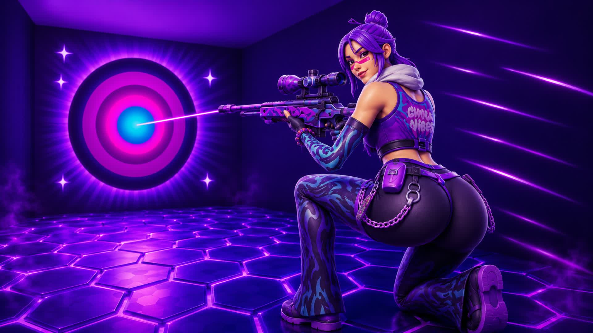 🪷💜 PURPLE FLOWER TRICKSHOT PARKOUR 🪻 — Fortnite Creative map