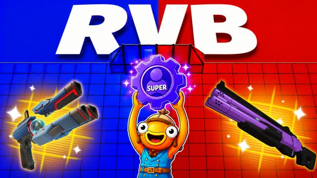 NEW SUPER RED VS BLUE 🔴🔵 CHAOS — Fortnite Creative map