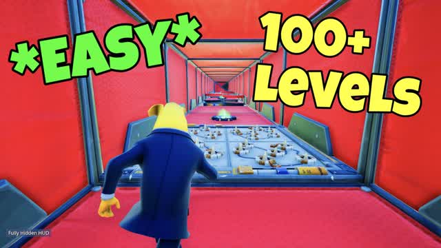 Default Parkour 100+ Levels 💯 — Fortnite Creative map cover art