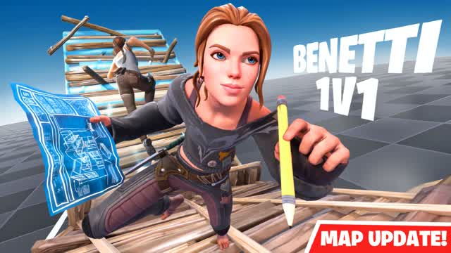 Benetti 1v1 build fight (2.0) — Fortnite Creative map cover art