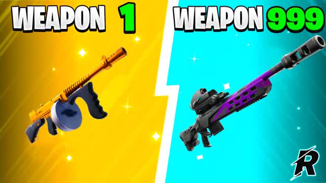 ⭐️LEGENDARY GUN GAME⭐️ONE SHOT — Fortnite Creative map