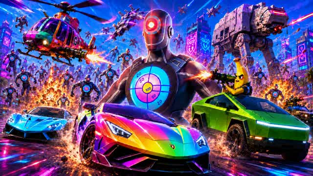 99 BOTS ⭐ DRIVE 💥 — Fortnite Creative map