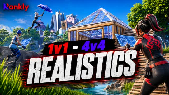 Rankly Realistics (1v1-4v4) — Fortnite Creative map cover art
