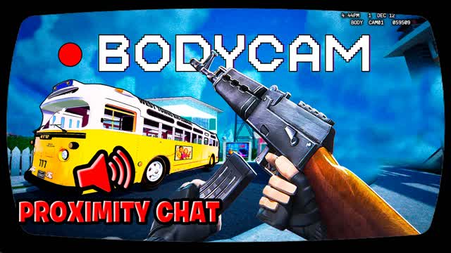 ⭐️ NUKE BODY CAM FIRST PERSON GUN GAME — Fortnite Creative map cover art