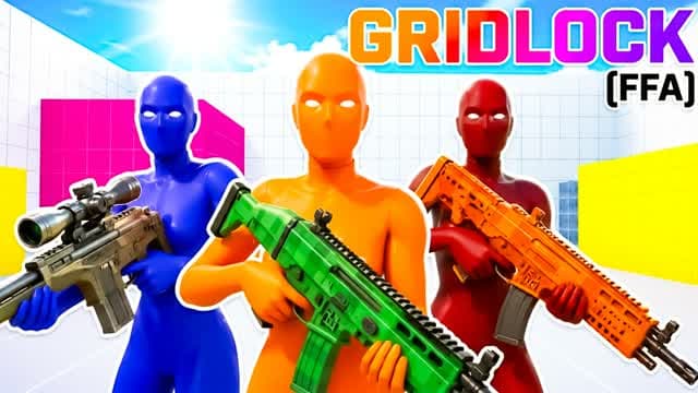 GRIDLOCK [FFA] — Fortnite Creative map cover art