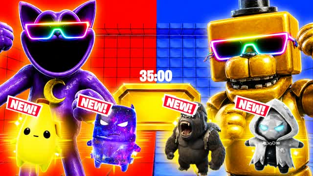 BOSS FIGHT RVB RED VS BLUE UNC🔴🔵 — Fortnite Creative map