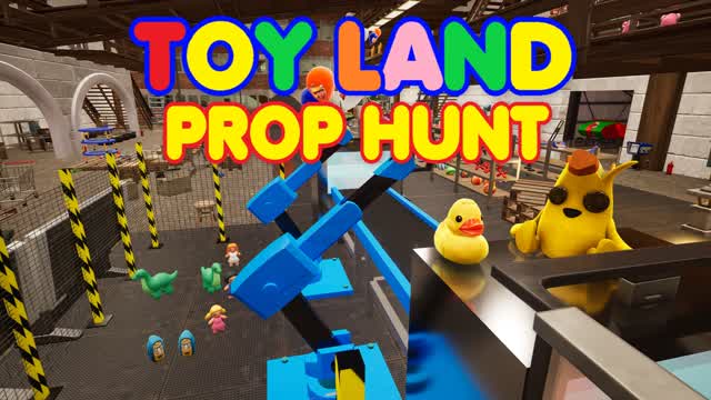 TOY LAND PROP HUNT / CACHE CACHE — Fortnite Creative map cover art