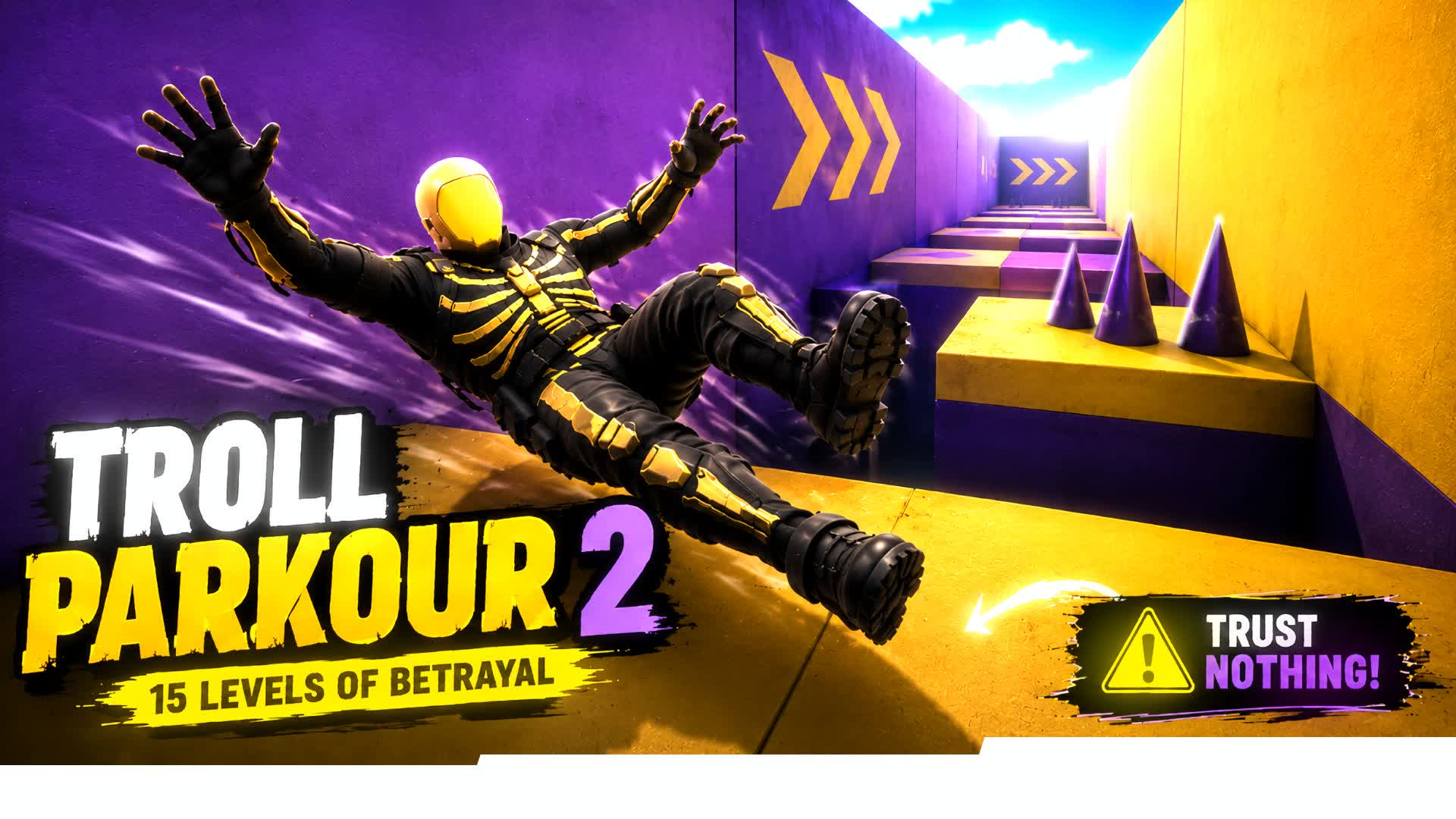 TROLL PARKOUR 2 | 15 LEVELS ⭐ — Fortnite Creative map