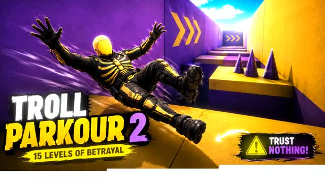 TROLL PARKOUR 2 | 15 LEVELS ⭐ — Fortnite Creative map
