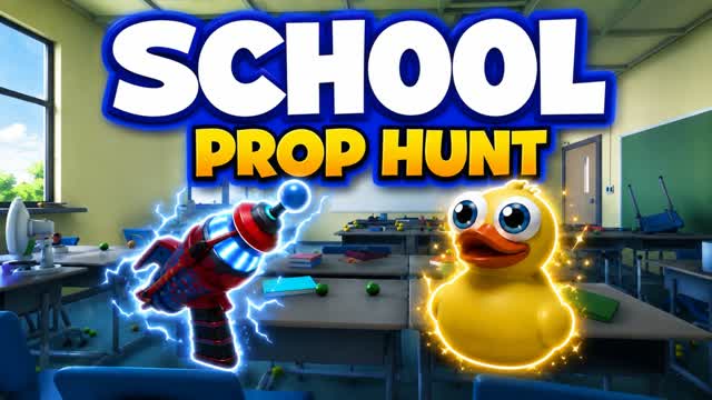 🏫 SCHOOL CACHE-CACHE [PROP HUNT] — Fortnite Creative map