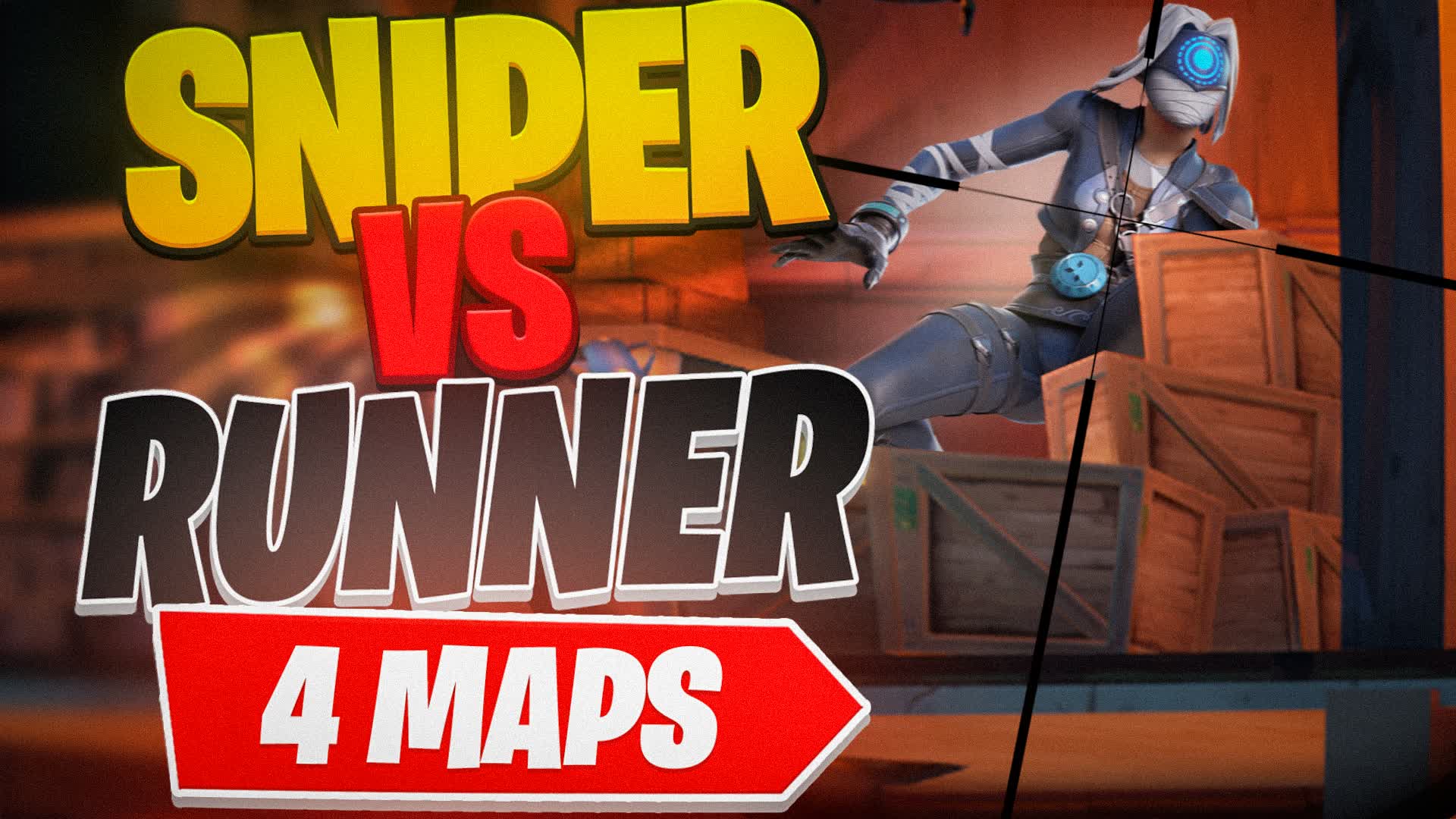 🎯 SNIPER vs RUNNER - 4 MAPS 🏃‍♂️💨 — Fortnite Creative map