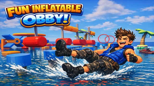 FUN INFLATABLE OBBY — Fortnite Creative map cover art