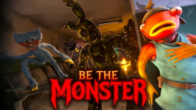 [SURVIVAL HORROR] BE THE MONSTER — Fortnite Creative map cover art