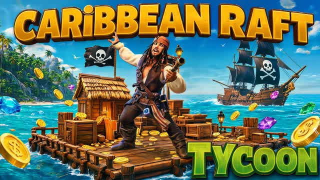 RAFT: Pirates of Caribbean — Fortnite Creative map cover art