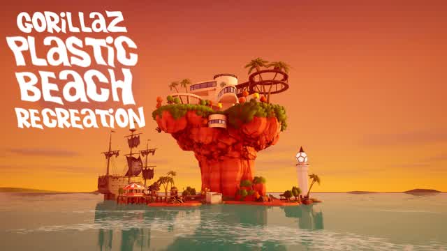 Gorillaz Plastic Beach RECREATION — Fortnite Creative map