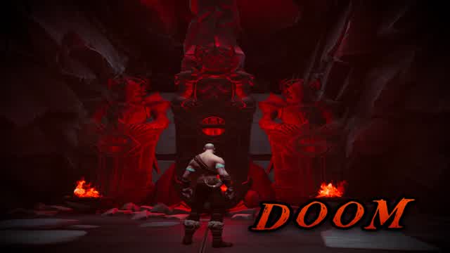 DOOM Death Run — Fortnite Creative map cover art