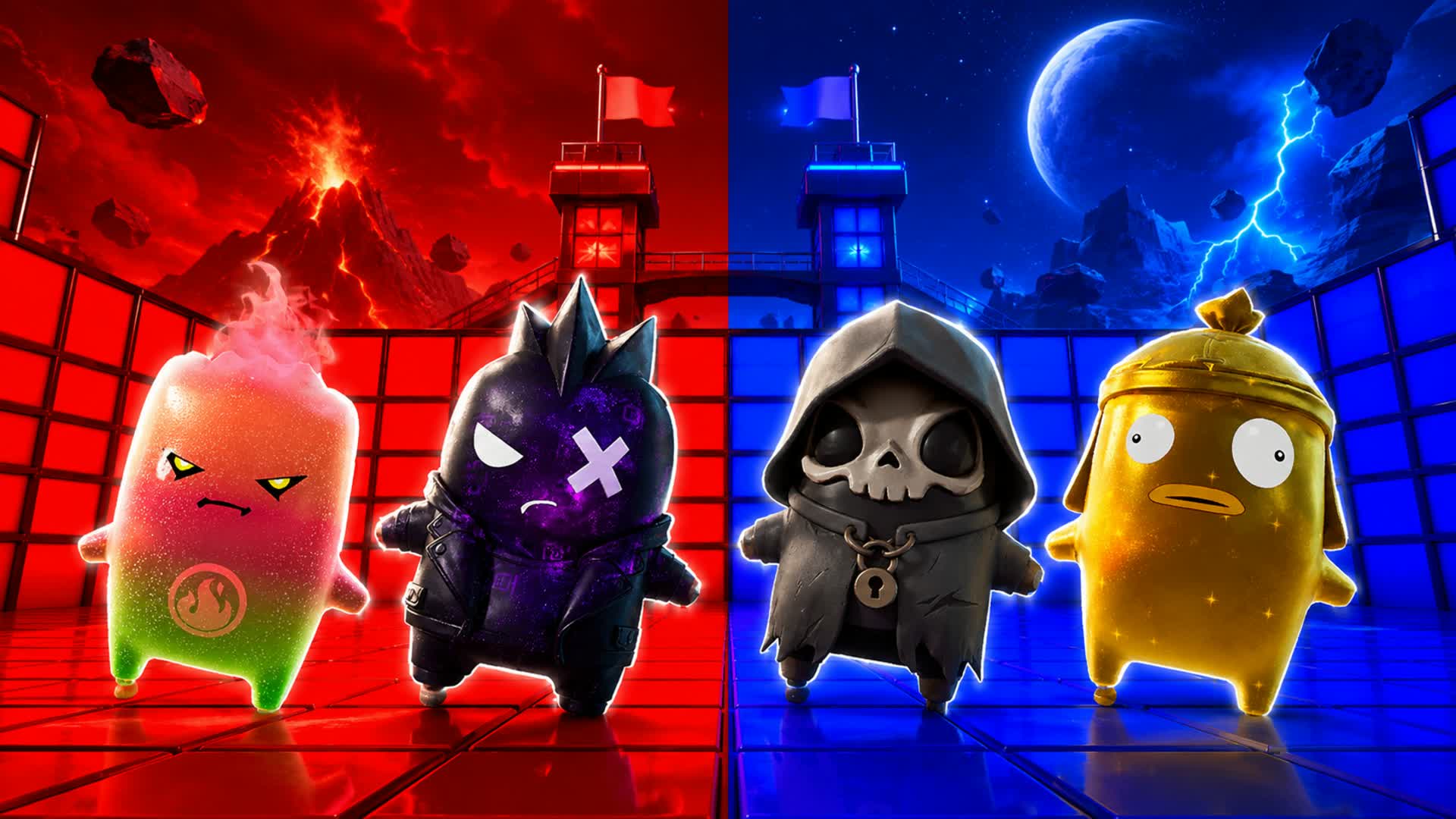 GREENAPPLE RED VS BLUE 🔴🔵 — Fortnite Creative map