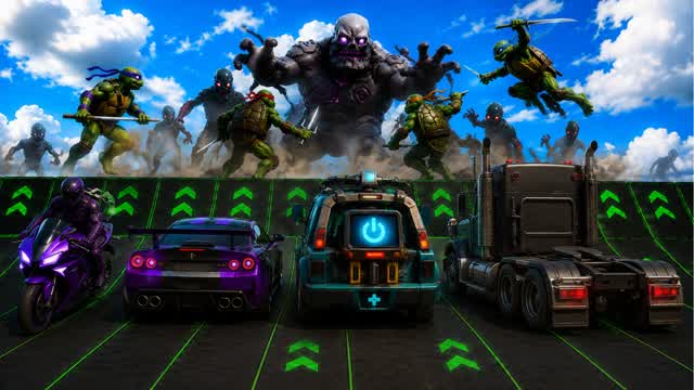 🧟🐢ZOMBIE - HELP THE TURTLES🧟🐢 — Fortnite Creative map