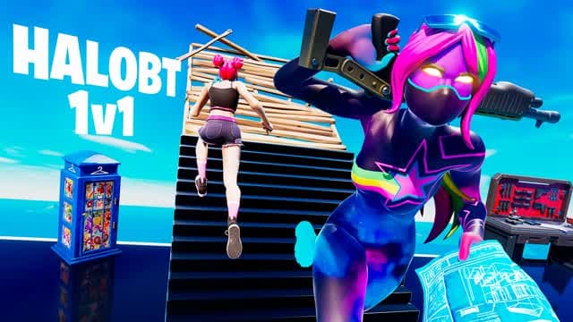 1V1 BUILD FIGHT [HALOBT] — Fortnite Creative map cover art