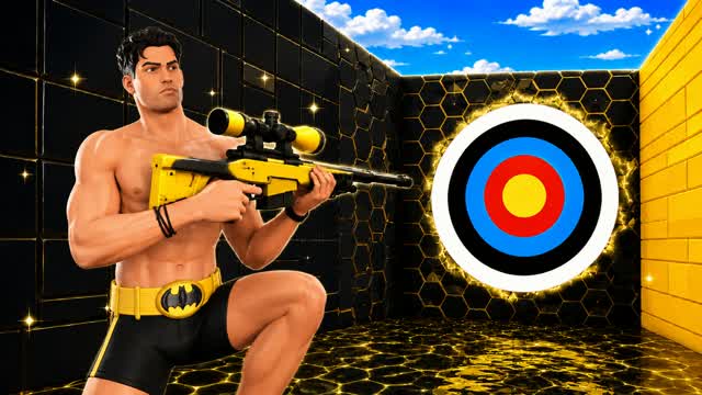 BATMAN TRICKSHOT PARKOUR TRICK — Fortnite Creative map