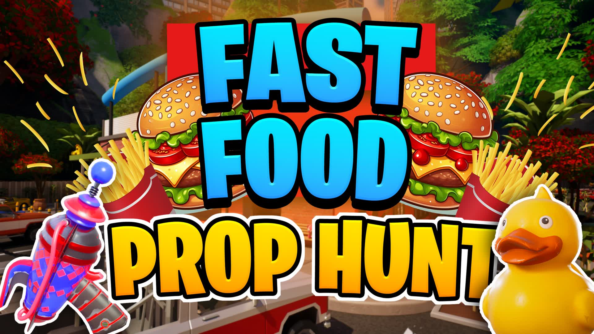 FastFood restaurant Prop Hunt — Fortnite Creative map
