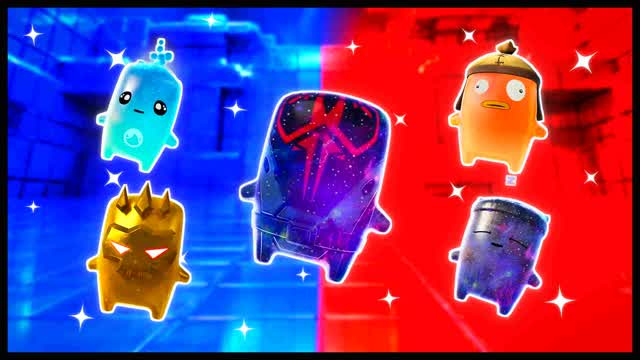 RED VS BLUE QUICK CURRENT 🔴🔵 — Fortnite Creative map cover art