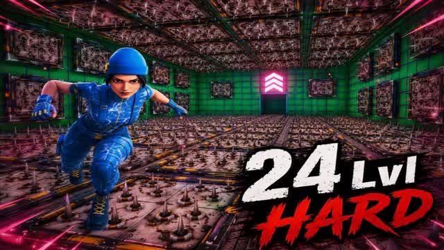 (3573) HS Hard 24 LEVELS — Fortnite Creative map