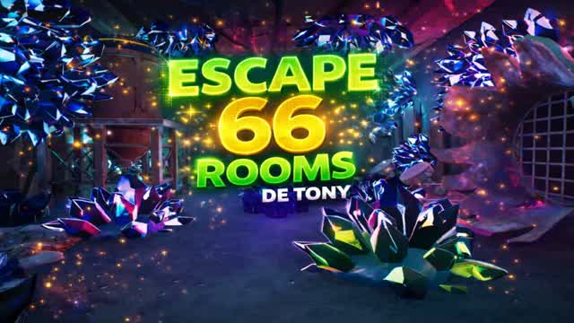 Escape 66 Rooms — Fortnite Creative map cover art