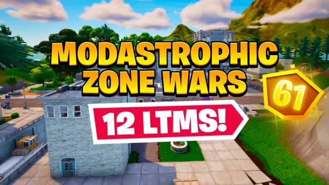 Modastrophic Zone Wars — Fortnite Creative map cover art