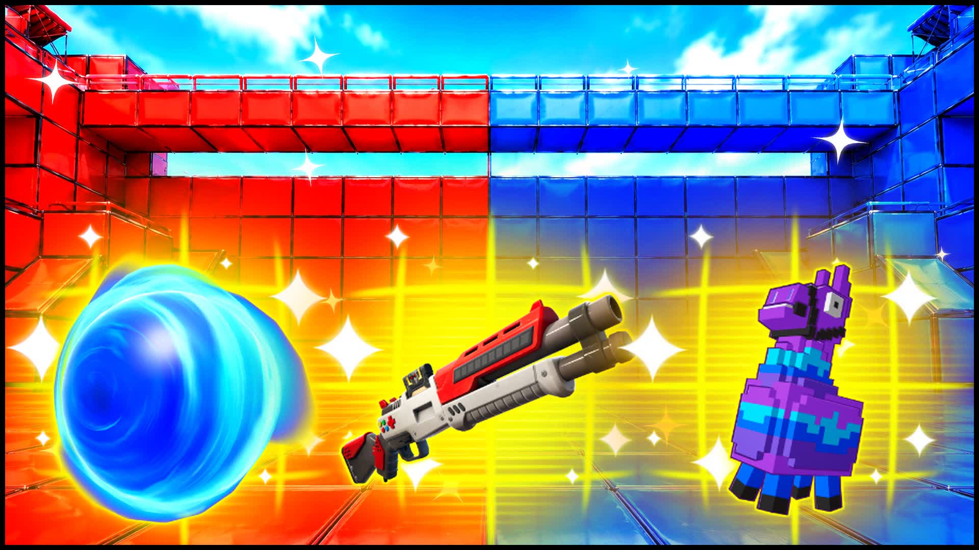 RED VS BLUE COMMITMENT TIMING 🔴🔵 — Fortnite Creative map