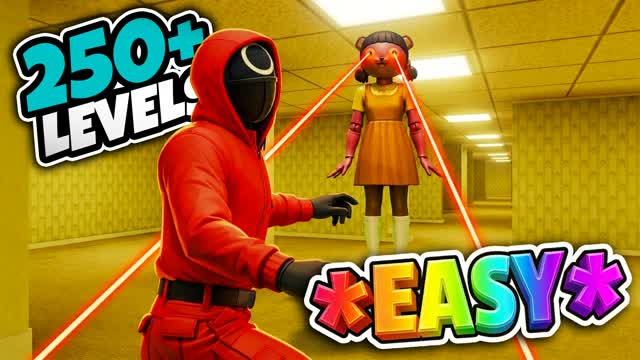 🦑 BACKROOM SQUID GAME PARKOUR 250+ 🦑 — Fortnite Creative map