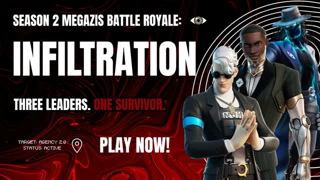 Megazis Battle Royale: Season 2 — Fortnite Creative map cover art