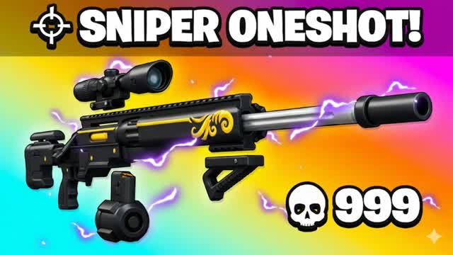 NEXTAZ SUPER SNIPER ONE SHOT 🎯 — Fortnite Creative map cover art