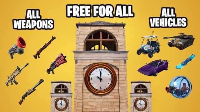 TILTED TOWERS FFA — Fortnite Creative map
