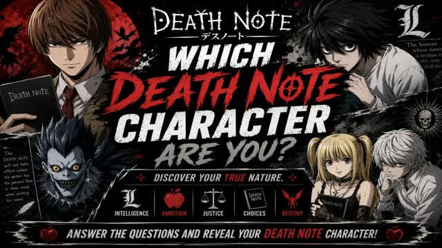 Which Death Note Character Are You? — Fortnite Creative map