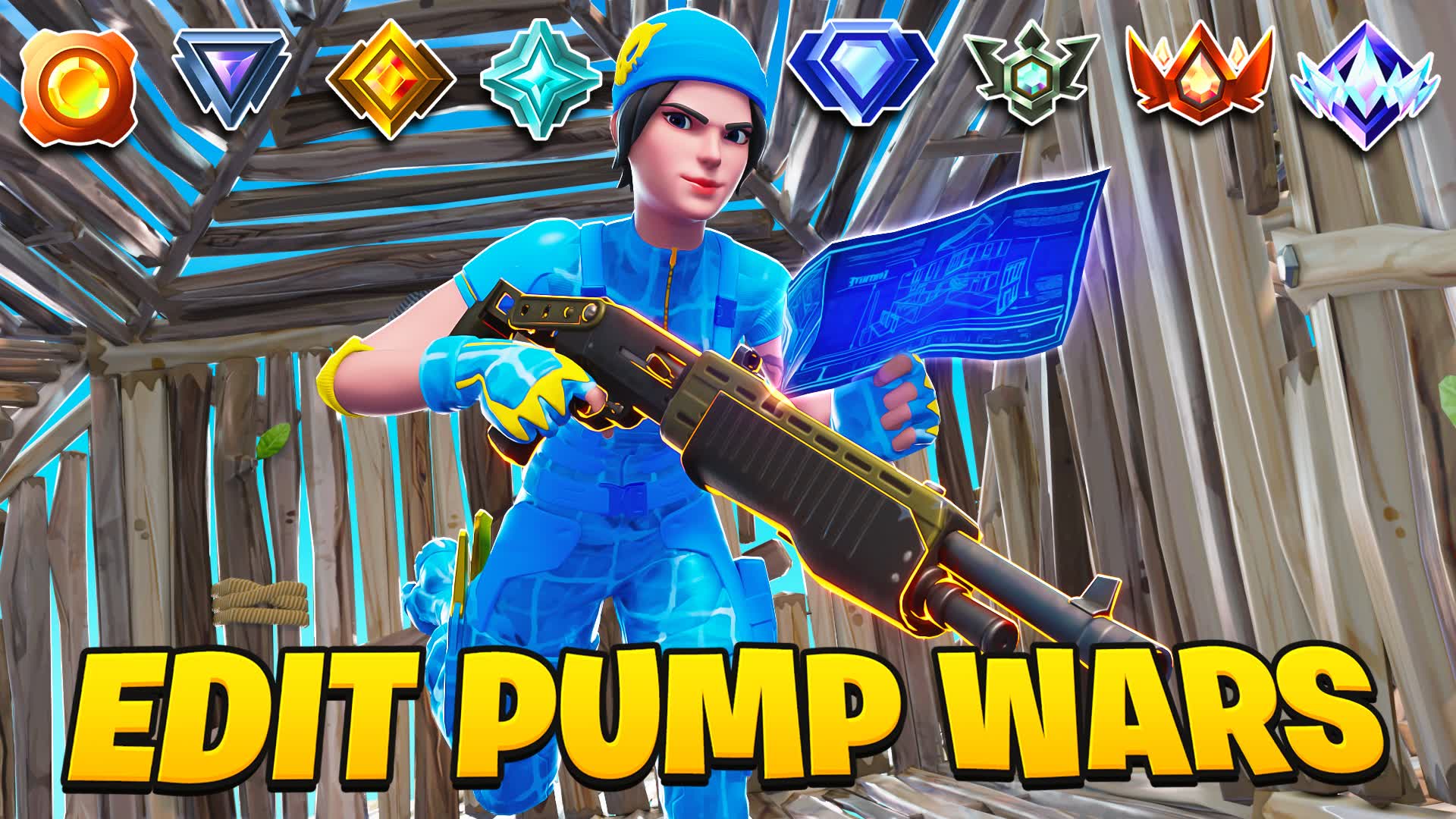 EDIT PUMP WARS [FFA]🎯 — Fortnite Creative map