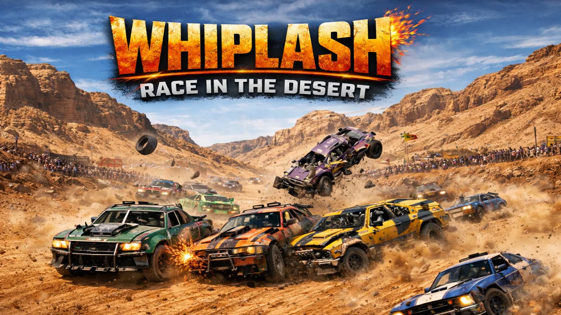 whiplash race in the desert — Fortnite Creative map