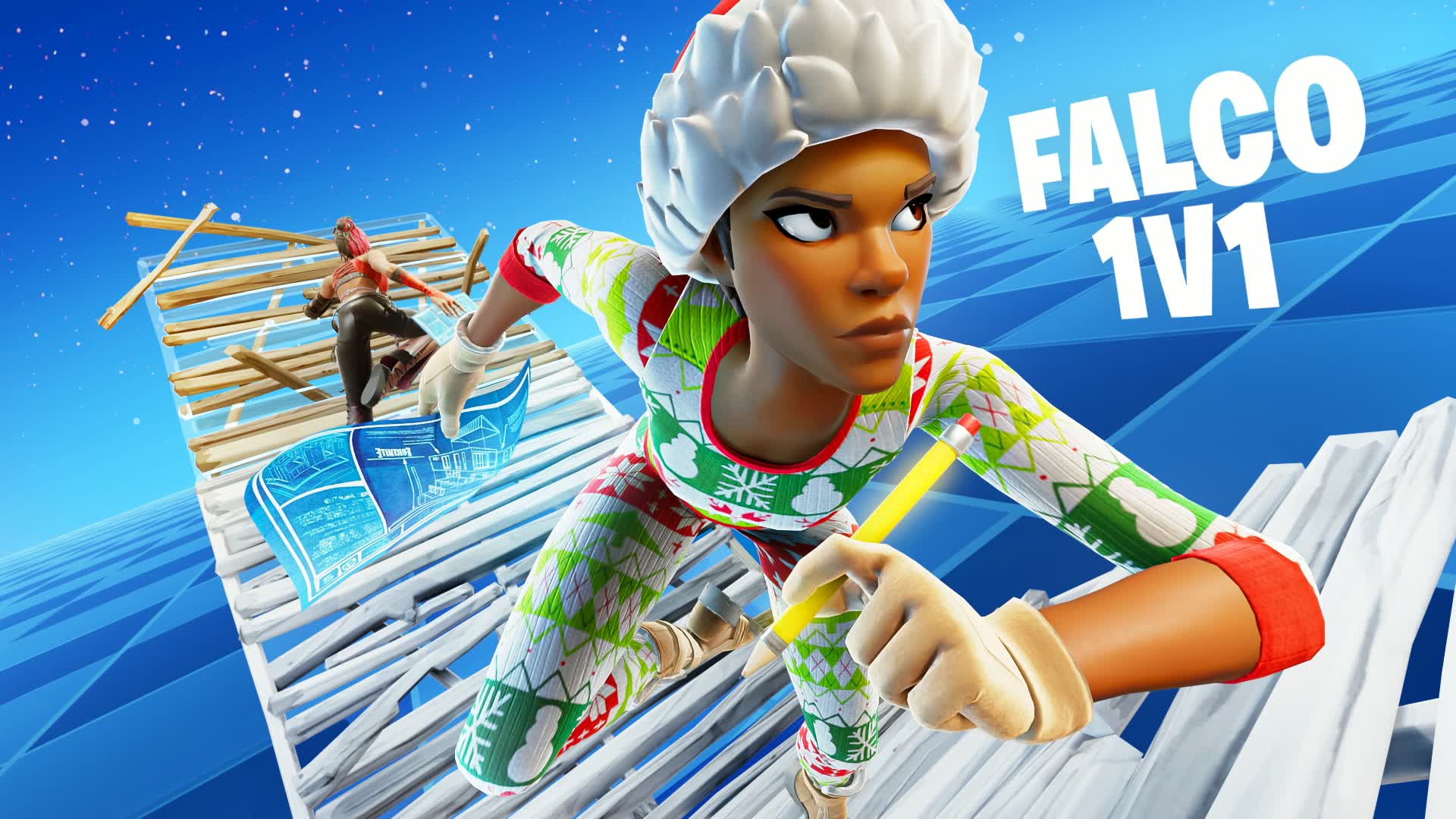 Falco 1v1 Build Fights (200 Pumps) — Fortnite Creative map