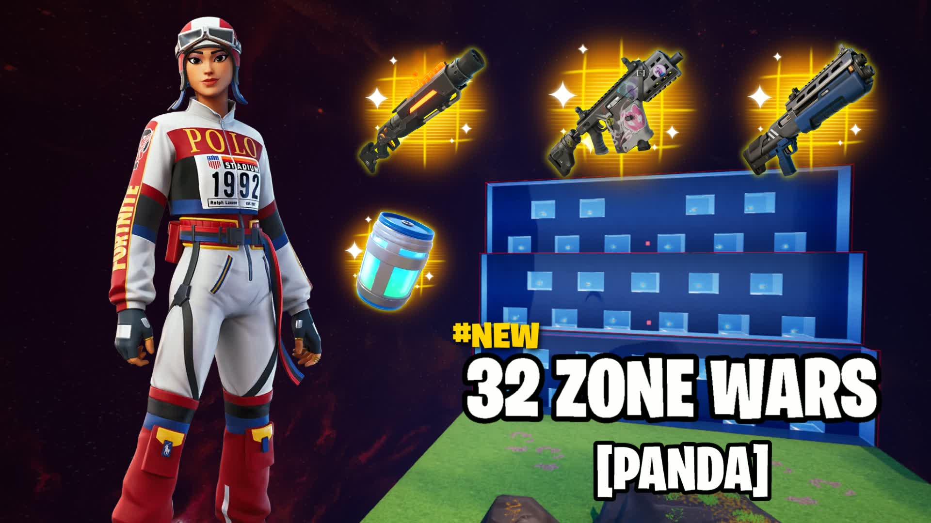 32 ZONE WARS [PANDA] — Fortnite Creative map