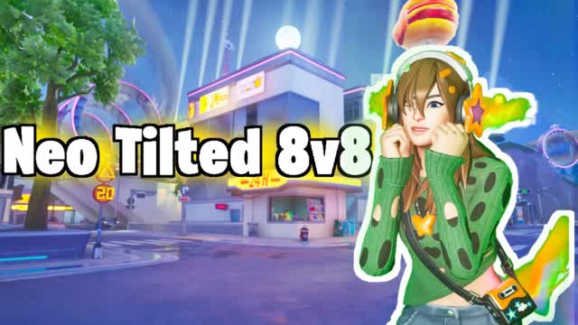 NEO TILTED 8V8 — Fortnite Creative map cover art