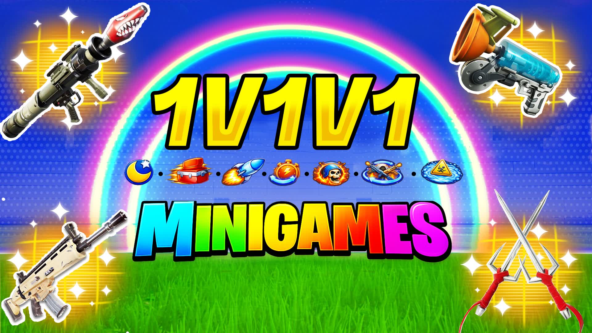 1v1v1 MiniGames — Fortnite Creative map