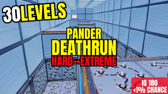 HARD DEATHRUN PARKOUR 30 LEVELS [PANDER] — Fortnite Creative map cover art