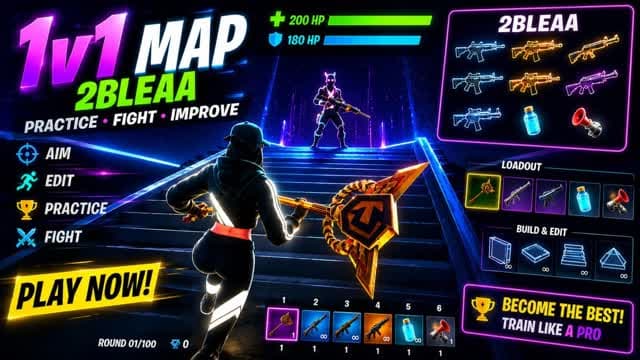1VS1 2BLEAA. — Fortnite Creative map cover art