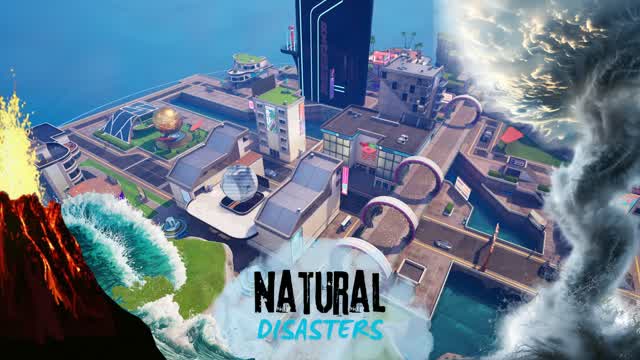 NATURAL DISASTERS! - SURVIVE THE NATURE — Fortnite Creative map cover art